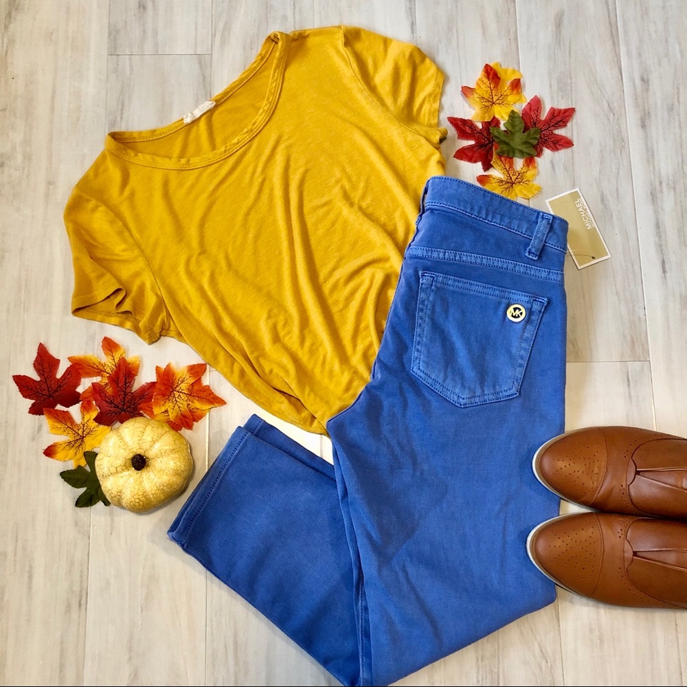 NWT 4 Michael Kor’s Crop Skinny Jean Blue